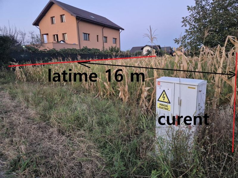 Teren pregatit pentru constructie, toate utilitatile, 1.750 mp. Negociabil.